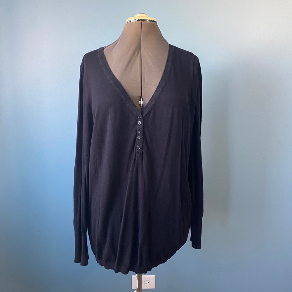 Lane Bryant Long Sleeve Henley Sweater